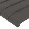 vidaXL LED Kopfteil Dunkelgrau 200x5x118/128 cm Samt -  Produktbild-Vorschau 6