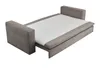 A sofa bed is shown in its open state, revealing the mattress. Produktbild-Vorschau