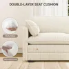 Divano ad angolo BEALIFE 240x76x91 cm con pouf | Divano a 3 Anteprima dell’immagine prodotto 9