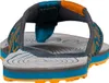 Sandalen "Swing Men" von La Sportiva; Rückansicht mit grauer Sohle und buntem Design in Blau und Orange. Produktbild-Vorschau