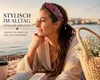 5x Damen Stirnband Boho Stil, Breites, elastisches Produktbild-Vorschau 6