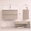 Badezimmermöbel-Set mit Waschbecken CALPE 80 cm 4 Schränke Produktbild-Vorschau 4