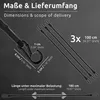ECENCE 3x Spanngummi mit Karabiner aus Edelstahl 100cm in Produktbild-Vorschau 3