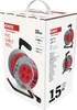 EMOS 4-er Mini-Kabeltrommel 15m, 4-fach Kabelrolle, Indoor Leitungsroller mit Kurbel, Überhitzungssc Produktbild-Vorschau