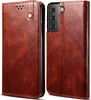 Galaxy S21 FE 5G Hülle, Leder Flip Brieftasche Schutzhülle Produktbild-Vorschau 1