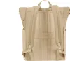 The back view of a sand-colored backpack. Produktbild-Vorschau