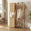 Garderobenständer ’Oldsum’ Bambus 164 x 99 x 29 cm Produktbild-Vorschau 1