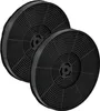 Two black circular carbon filters for a range hood. Produktbild-Vorschau