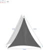 Hesperide Schattentuch Curacao - Dreieck - mintgrun - 3 x 3 Produktbild-Vorschau 5