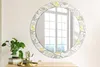 Ø70cm Spiegel - Glasrahmen mit Aufdruck - Wandspiegel Produktbild-Vorschau 3