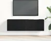 mobile TV vidaXL look rovere nero 100 x 30 x 30 cm Anteprima dell’immagine prodotto 4