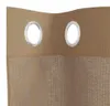 vidaXL Voile Rideaux avec œillets 2 pcs. Marron clair Voir les images du produit 5