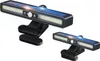 Two solar-powered clip-on lights with motion sensors are displayed against a white background. Produktbild-Vorschau