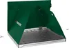 A green and silver welding booth with a perforated metal base. Produktbild-Vorschau