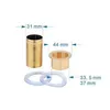 A diagram showing plumbing parts with dimensions. Produktbild-Vorschau
