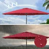 Sonnenschirm 3,5m rund bordeaux Garten Balkon knickbar mit Produktbild-Vorschau 9