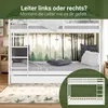 Homestyle4u Lit superposé pour enfant 90x200 cm Blanc Lit Voir les images du produit 5