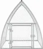 vidaXL Klec pro kuřata stříbrná 100x105x120 cm Pozinkovaná Náhled obrázku produktu 5