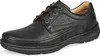 A black leather men's shoe. Produktbild-Vorschau