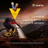 A mountain biker riding downhill with Varta batteries featured prominently. Produktbild-Vorschau