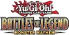 This is a marketing image for the Yu-Gi-Oh! Trading Card Game, specifically for the 'Battles of Legend: Monster Mayhem' set. Produktbild-Vorschau