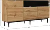 MODFU Buffet Contemporain avec 3 Portes et Tiroirs, Bahut Voir les images du produit 4