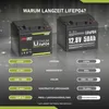 LiFePO4 50Ah 12V LANGZEIT Lithium Batterie Solarbatterie Produktbild-Vorschau 2