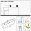 LECHUZA Bac à plantes BALCONERA Cottage 80 noir graphite | Voir les images du produit 8
