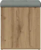 vidaXL Lavica s úložným priestorom Artisan dub 42x42x45 cm Náhľad obrázku produktu 4