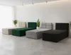 Jugendbett Polsterbett - 90x200 cm - Grau - mit Bettkasten Produktbild-Vorschau 8