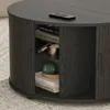 Salontafel Vicco Selva Zwart 80 x 80 cm met schuifdeur, Productafbeelding-voorbeeld 4