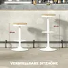 Barhocker 2er Set, Höhenverstellbar 360° Drehbar Barstuhl Produktbild-Vorschau 4