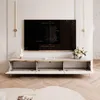 Geriffeltes TV-Lowboard SELIA 200 cm mit goldener Produktbild-Vorschau 3