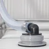 A close-up view of a hose adapter connected to a container lid. Podgląd zdjęcia produktu