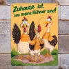 Zuhause ist, wo meine Hühner sind! Metallschild XXL in Produktbild-Vorschau 7