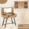 Stolik do makijażu COSTWAY z dużym lustrem, stacją Podgląd zdjęcia produktu 3