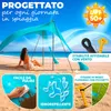 ELONEO, tenda parasole Strandzelt, protezione solare 50+, Anteprima dell’immagine prodotto 4