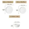 10,25 Zoll Essteller, 8,25 Zoll Dessertteller, 840ML Schale Voir les images du produit