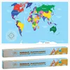 2er Set Rubbel Weltkarte 52x88 cm Deutsch in Colorbox Produktbild-Vorschau 1