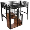 Hoogslaper 90 x 200 cm met trap, opbergkast, kledingroede Productafbeelding-voorbeeld 11