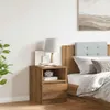vidaXL Nočný stolík Artisan dub 40x40x50 cm materiál na Náhľad obrázku produktu 3