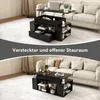 Puluomis Table basse avec tiroir, plateau relevable, rampe Voir les images du produit 6