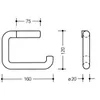 HEWI 477.21D100 98 WC-Papierhalter Ser 477, Produktbild-Vorschau 3