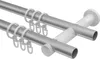 Interdeco Gardinenstange / Vorhangstange Silbergrau / Produktbild-Vorschau 3