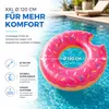 Donut Schwimmreifen pink- ca. 120 cm Luftmatratze für Pool Produktbild-Vorschau 4