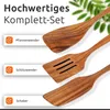 ECENCE Set di spatole in legno di acacia - Set di utensili Anteprima dell’immagine prodotto 7