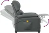 Side view of a recliner chair with adjustable headrest and footrest. Produktbild-Vorschau
