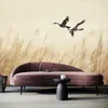 Muralo Vlies Fototapete PFLANZEN Vögel Natur Retro Stil Produktbild-Vorschau 4