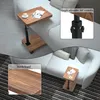 Beistelltisch mit Rollen, Beistelltisch C Form, 360° Produktbild-Vorschau 5
