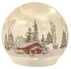 formano LED Deko-Kugel Winterhaus 15 cm Glas drehend Timer Produktbild-Vorschau 1